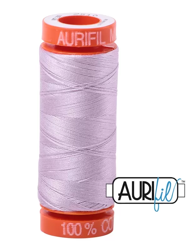 FIL COTON MAKO 50 AURIFIL 2510 Light Lilac - Petite bobine de 200 mètres