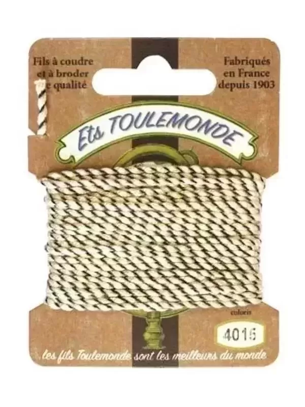 FIL AU CHINOIS Cordelette Rochefort N° 4015 Beige Marron