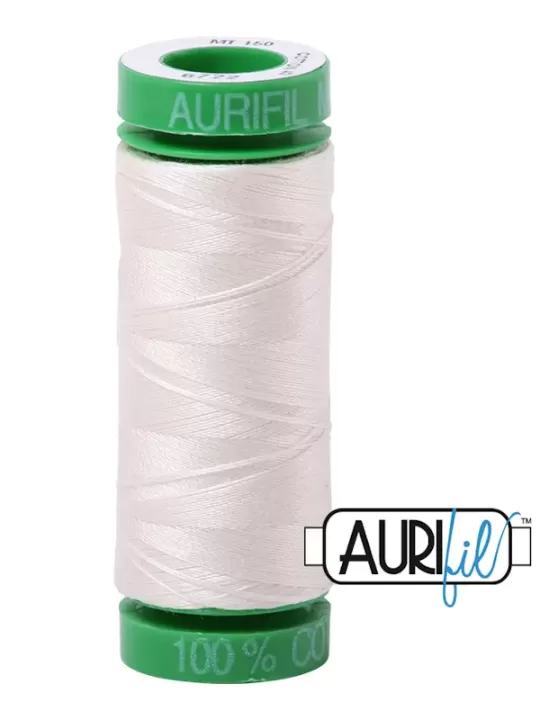 FIL COTON MAKO 40 AURIFIL 6722 Sea Biscuit - Petite bobine de 150 mètres