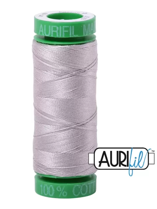 FIL COTON MAKO 40 AURIFIL 6727 Xanadu - Petite bobine de 150 mètres