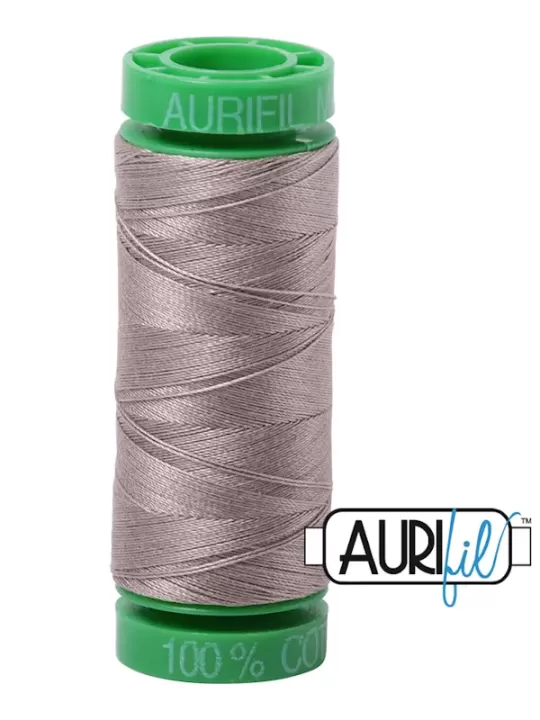 FIL COTON MAKO 40 AURIFIL 6730 Steampunk - Petite bobine de 150 mètres