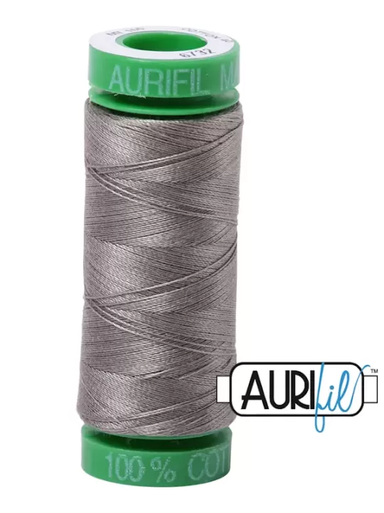 FIL COTON MAKO 40 AURIFIL 6732 Earl Grey - Petite bobine de 150 mètres