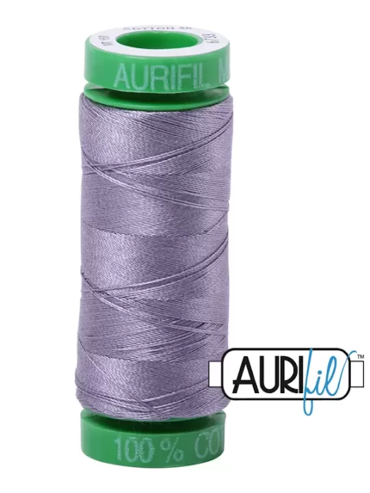 FIL COTON MAKO 40 AURIFIL 6733 Twilight - Petite bobine de 150 mètres