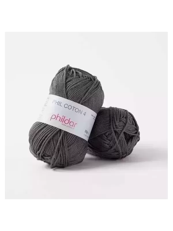 Fils & Laines PHILDAR - PHIL COTON 4 Coloris MINERAI