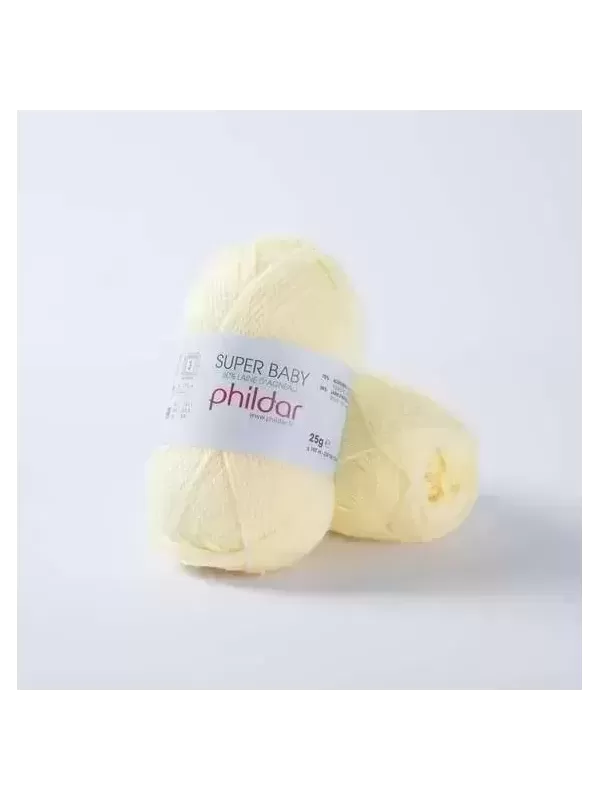 Fils & Laines PHILDAR - SUPER BABY Coloris POUSSIN