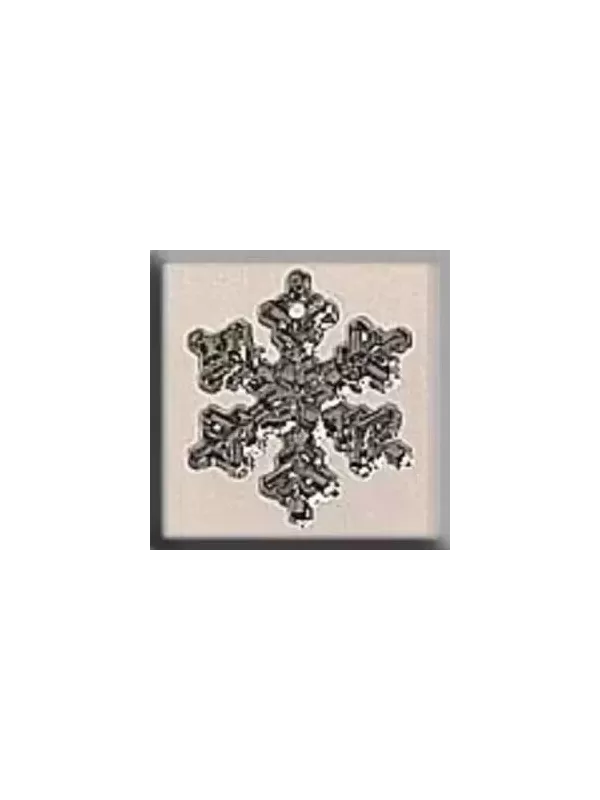 Charms MILL HILL 12035 Small Snowflake Crystal Bright - Glass Treasures