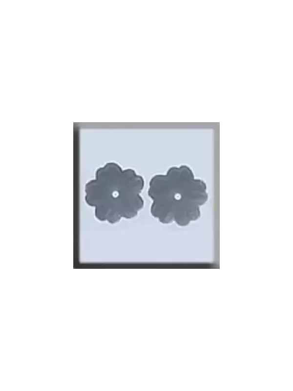 Charms MILL HILL 12118 Petite Flower Matte Silver - Glass Treasures