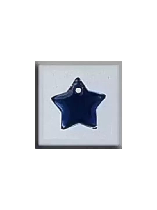 Charms MILL HILL 12173 Small Flat Star Royal Blue - Glass Treasures