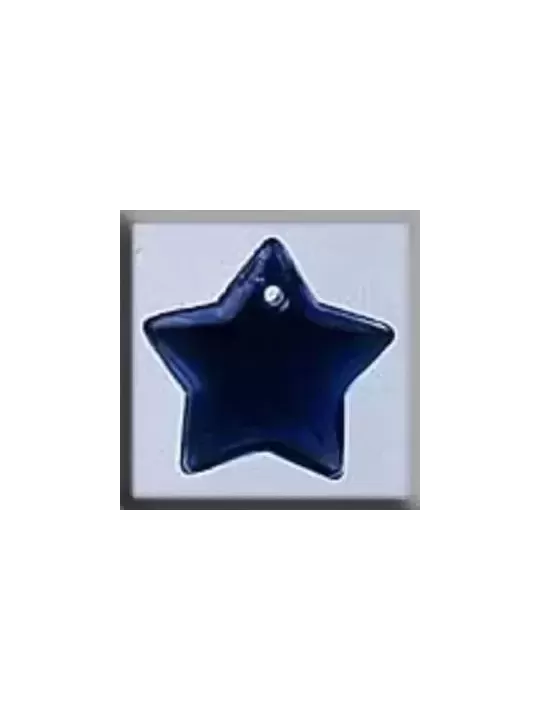 Charms MILL HILL 12176 Large Flat Star Royal Blue - Glass Treasures