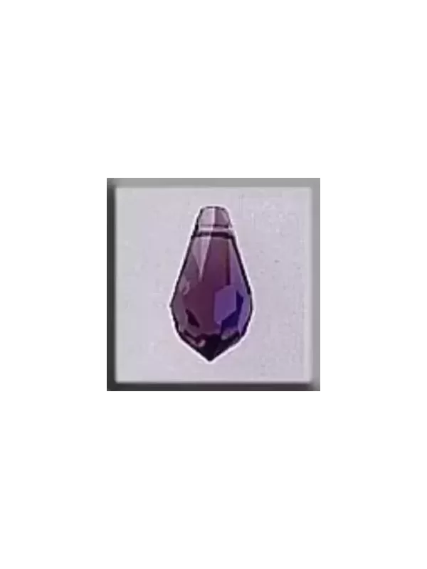 Charms MILL HILL 13052 Very Small Teardrop Amethyst AB - Crystal Treasures