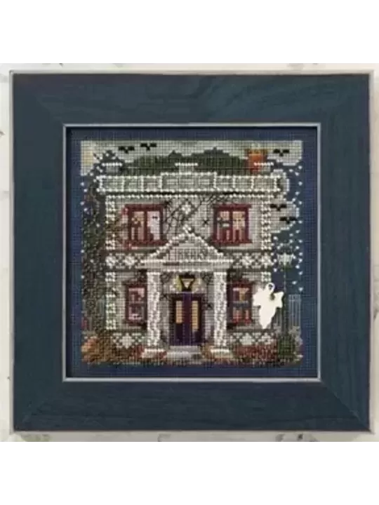 MILL HILL Kit Broderie Points comptés HAUNTED LIBRARY