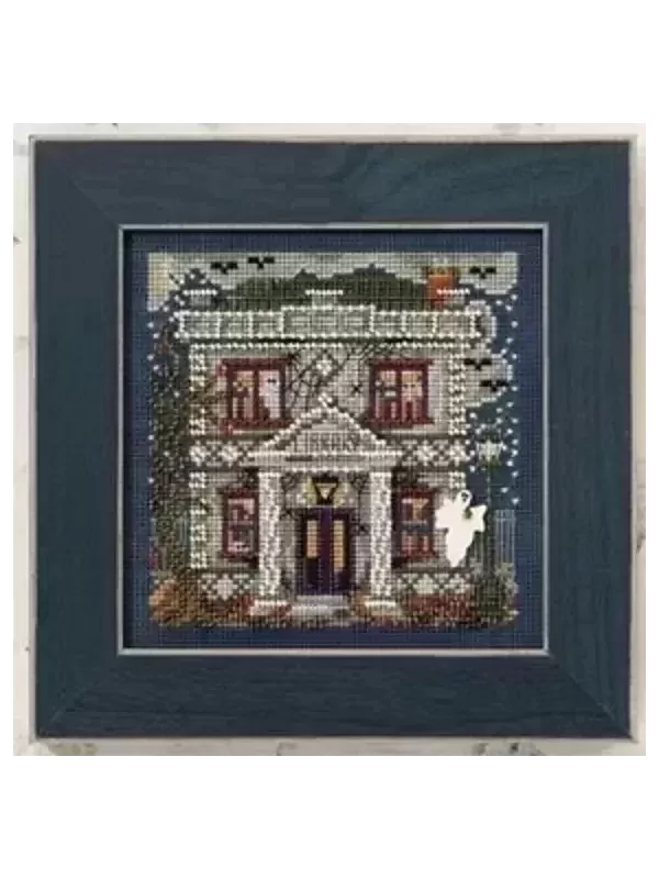 MILL HILL Kit Broderie Points comptés HAUNTED LIBRARY