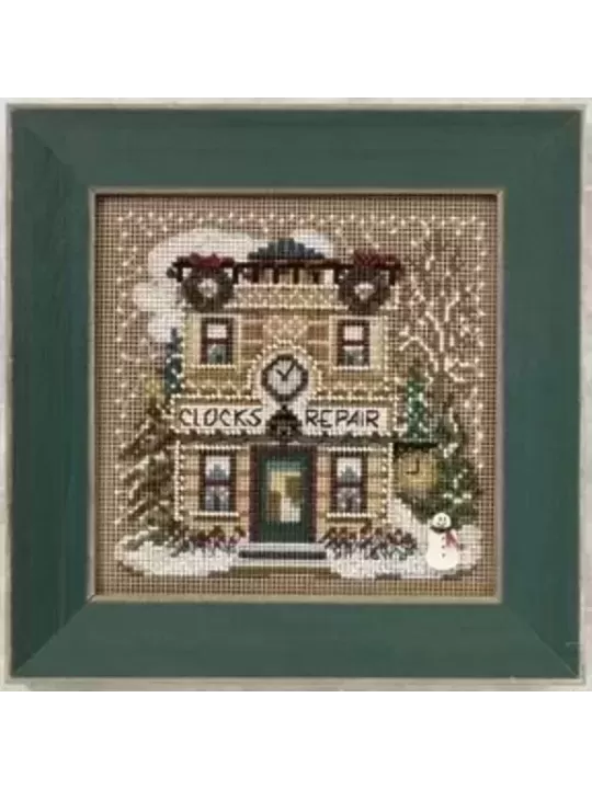 MILL HILL Kit Broderie Points comptés CLOCK SHOPPE