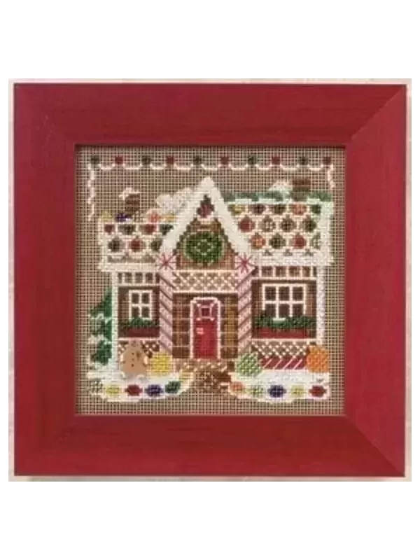 MILL HILL Kit Broderie Points comptés GINGERBREAD HOUSE