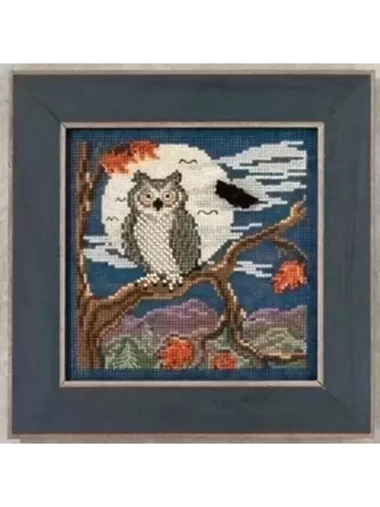 MILL HILL Kit Broderie Points comptés NIGHT OWL