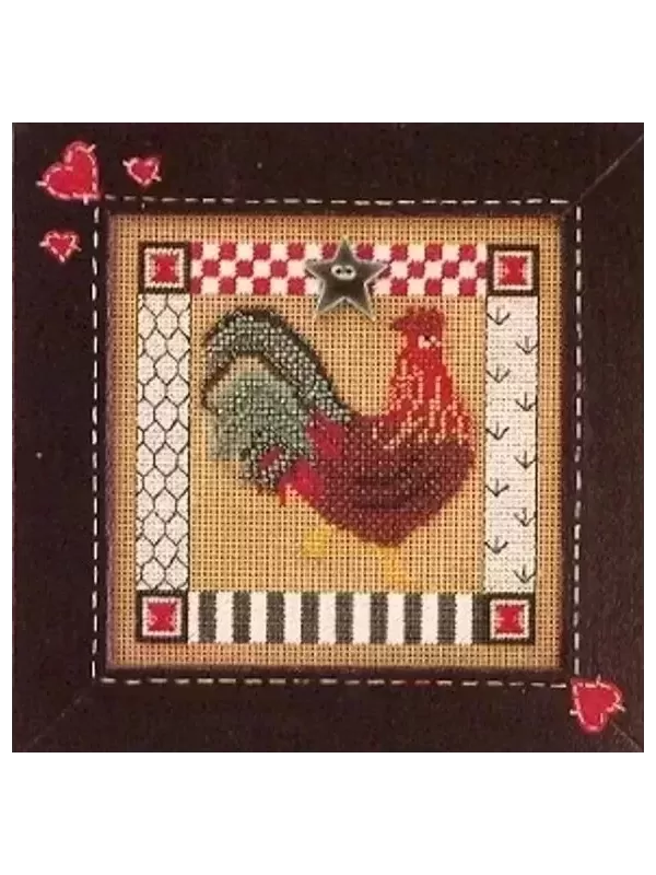 MILL HILL Kit Broderie Points comptés FOLKART ROOSTER