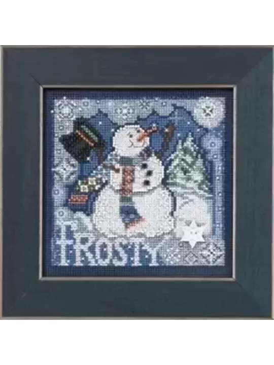 MILL HILL Kit Broderie Points comptés FROSTY SNOWMAN