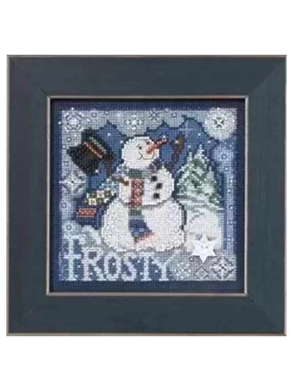 MILL HILL Kit Broderie Points comptés FROSTY SNOWMAN