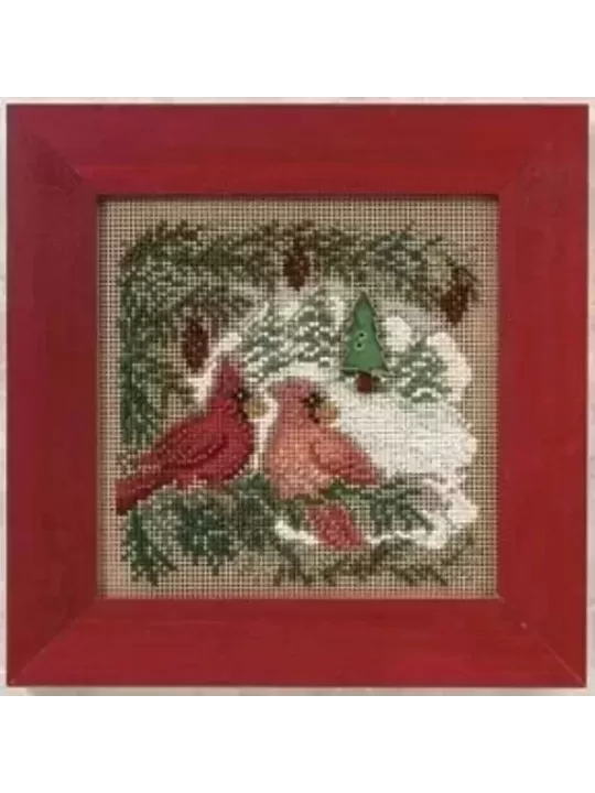 MILL HILL Kit Broderie Points comptés CARDINAL FOREST