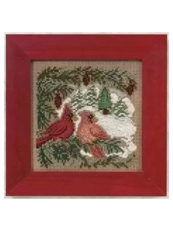 MILL HILL Kit Broderie Points comptés CARDINAL FOREST