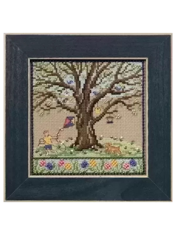 MILL HILL Kit Broderie Points comptés SPRING OAK