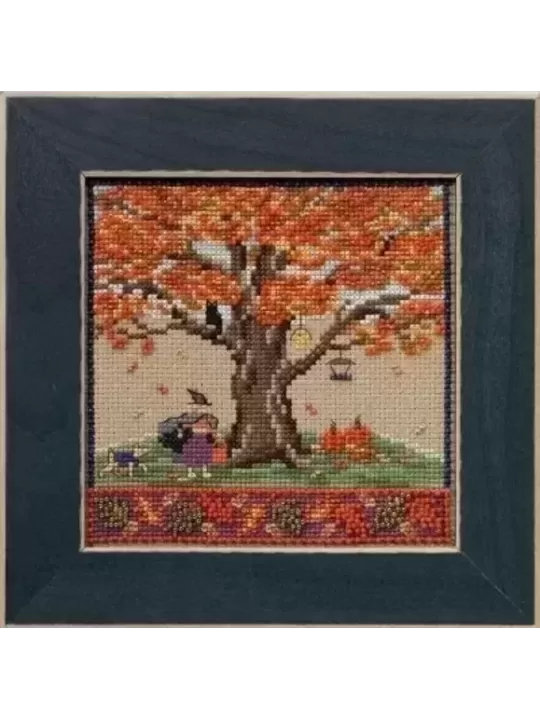 MILL HILL Kit Broderie Points comptés FALL OAK