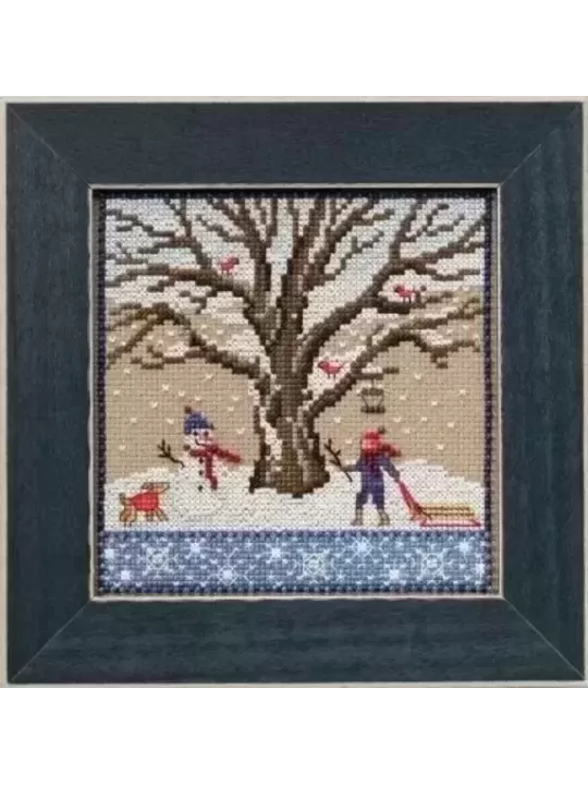 MILL HILL Kit Broderie Points comptés WINTER OAK