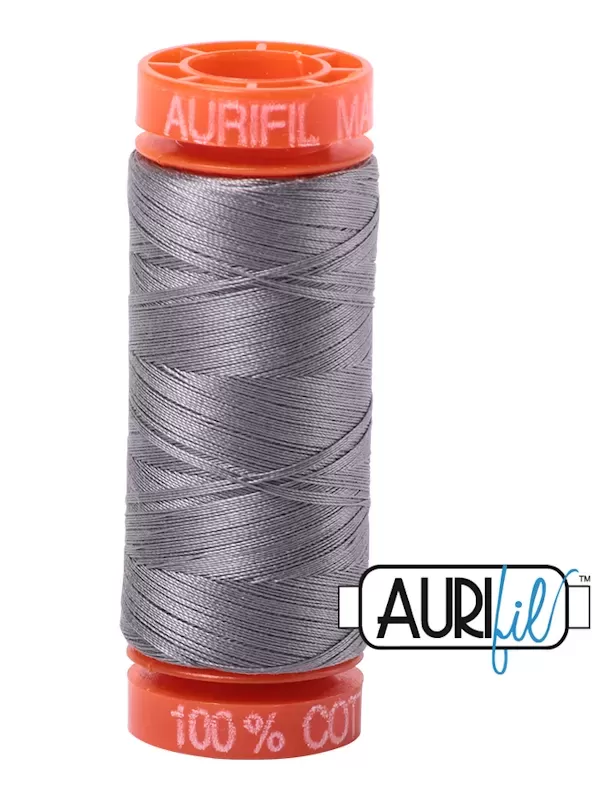 FIL COTON MAKO 50 AURIFIL 2625 Artic Ice - Petite bobine de 200 mètres