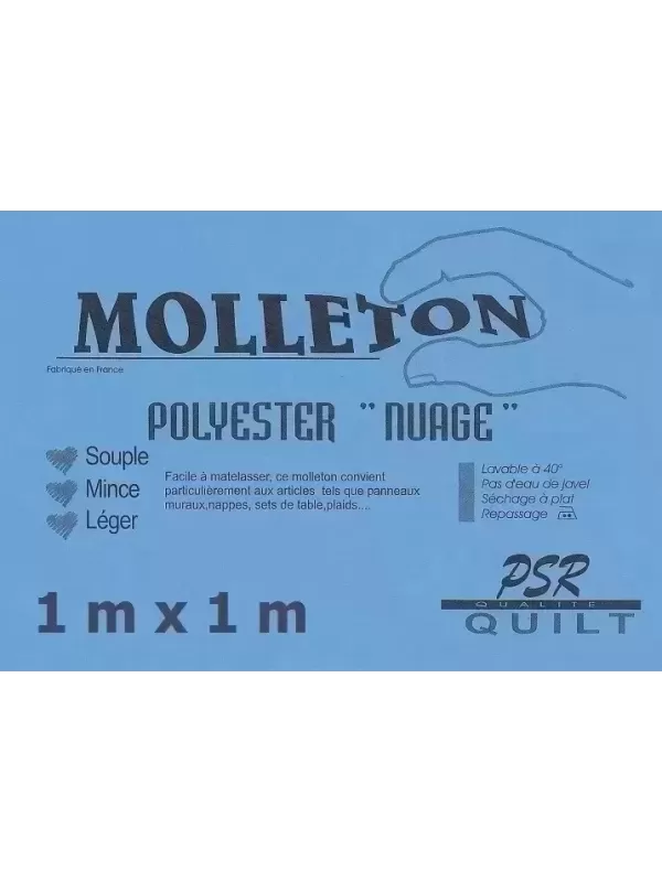 PSR QUILT Molleton polyester NUAGE 1m x 1m