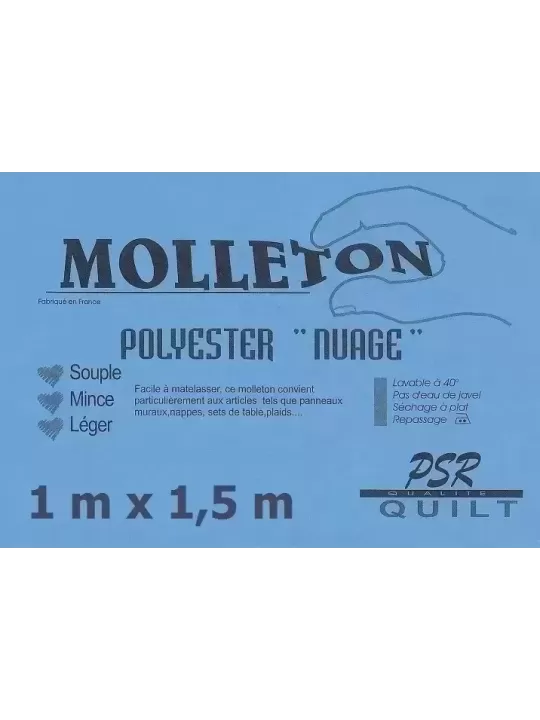 PSR QUILT Molleton polyester NUAGE 1m x 1,5m