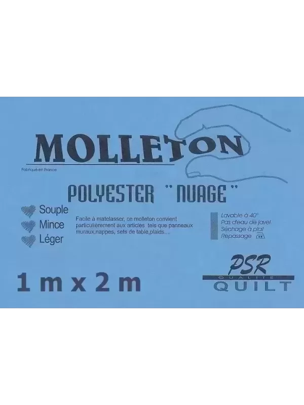 PSR QUILT Molleton polyester NUAGE 1m x 2m