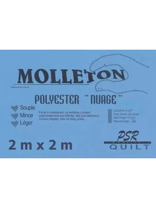 PSR QUILT Molleton polyester NUAGE 2,0m x 2,0m