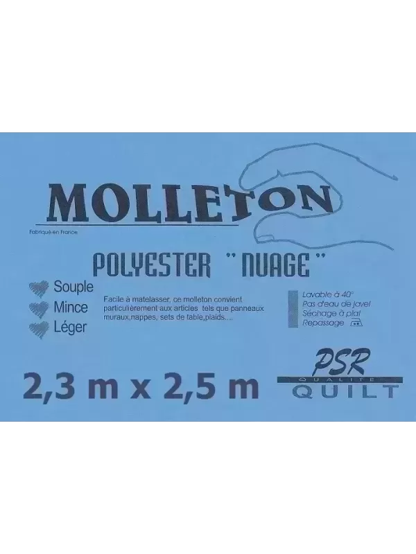 PSR QUILT Molleton polyester NUAGE 2,3m x 2,5m