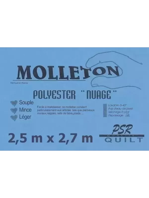 PSR QUILT Molleton polyester NUAGE 2,5m x 2,7m