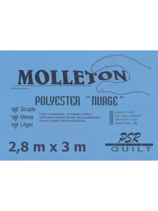 PSR QUILT Molleton polyester NUAGE 2,8m x 3,0m