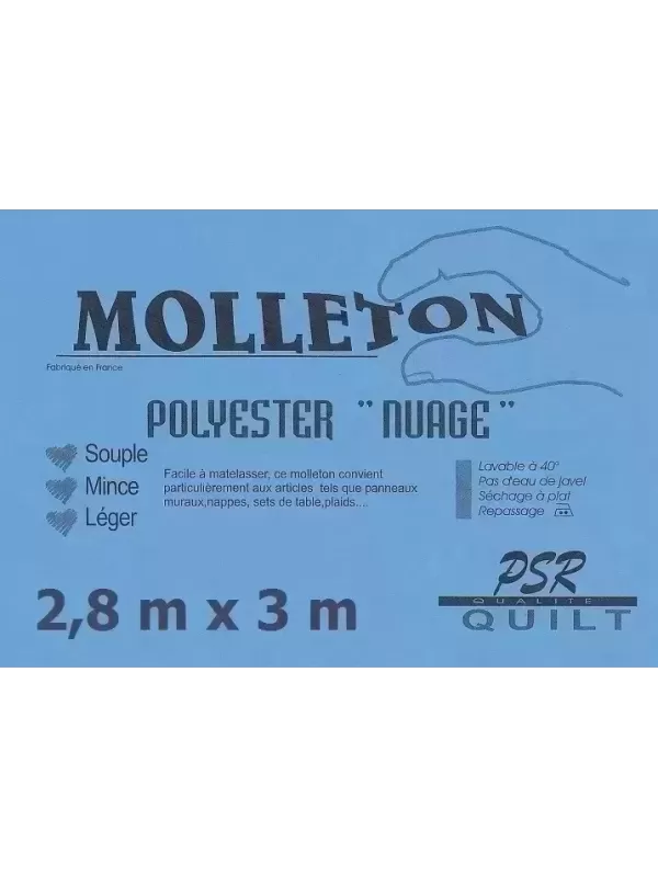 PSR QUILT Molleton polyester NUAGE 2,8m x 3,0m