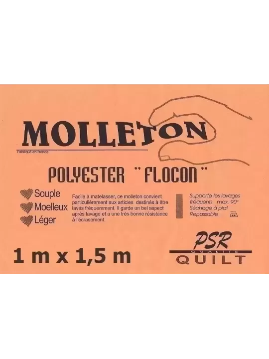 PSR QUILT Molleton polyester FLOCON 1m x 1,5m