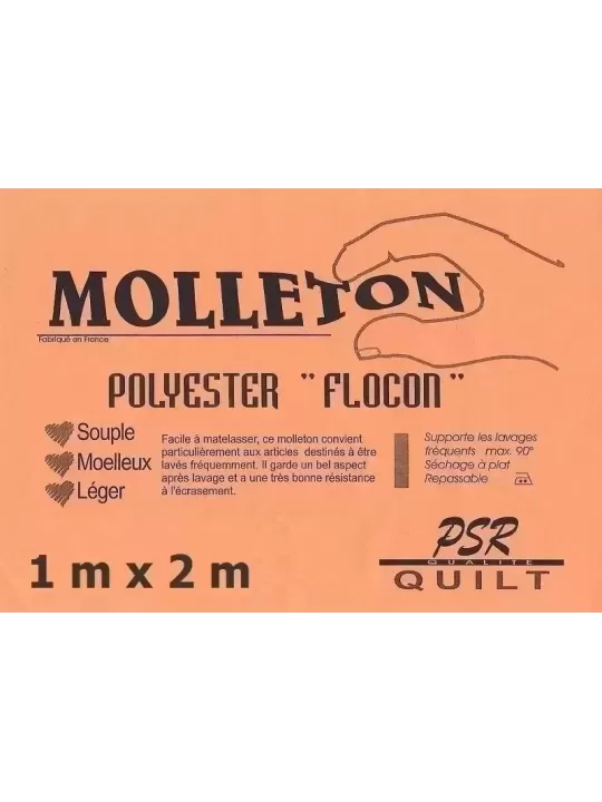 PSR QUILT Molleton polyester FLOCON 1m x 2m