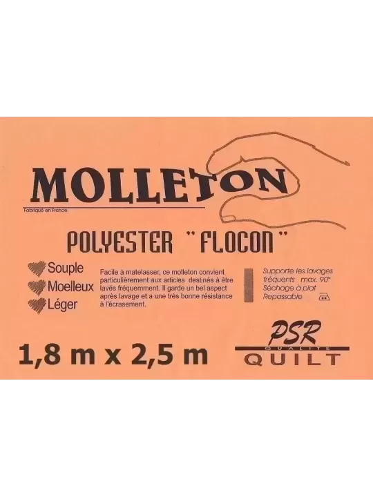 PSR QUILT Molleton polyester FLOCON 1,8m x 2,5m