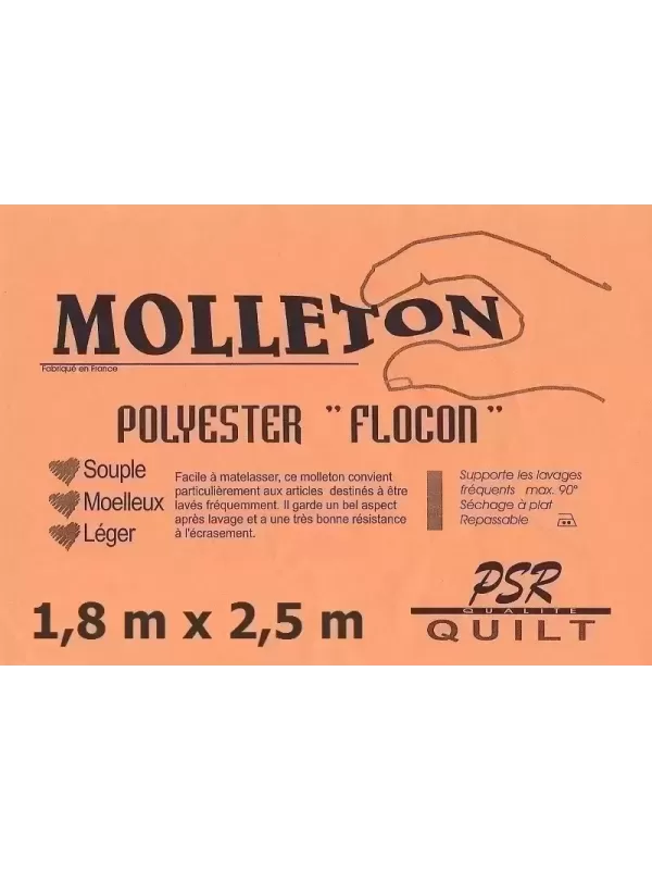 PSR QUILT Molleton polyester FLOCON 1,8m x 2,5m