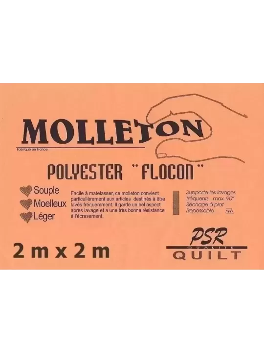 PSR QUILT Molleton polyester FLOCON 2m x 2m