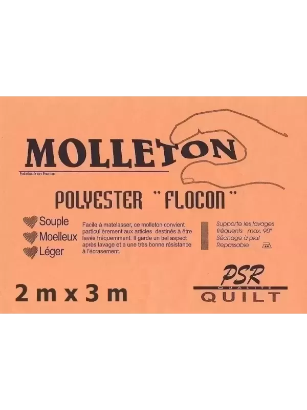 PSR QUILT Molleton polyester FLOCON 2m x 3m