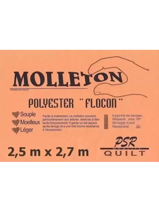 PSR QUILT Molleton polyester FLOCON 2,5m x 2,7m