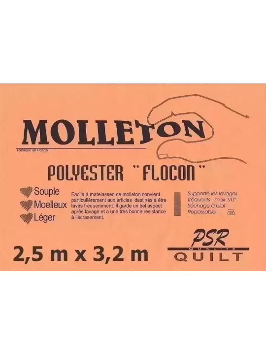 PSR QUILT Molleton polyester FLOCON 2,5m x 3,2m