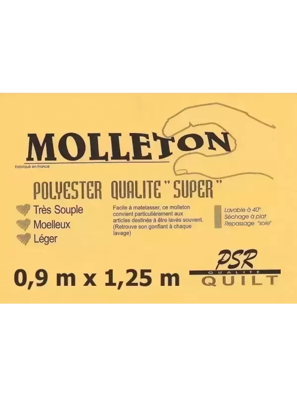 PSR QUILT Molleton polyester QUALITÉ SUPER 0,9m x 1,25m