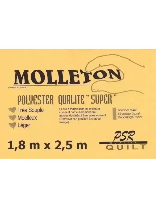 PSR QUILT Molleton polyester QUALITÉ SUPER 1,8m x 2,5m