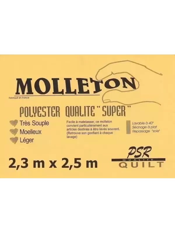 PSR QUILT Molleton polyester QUALITÉ SUPER 2,3m x 2,5m