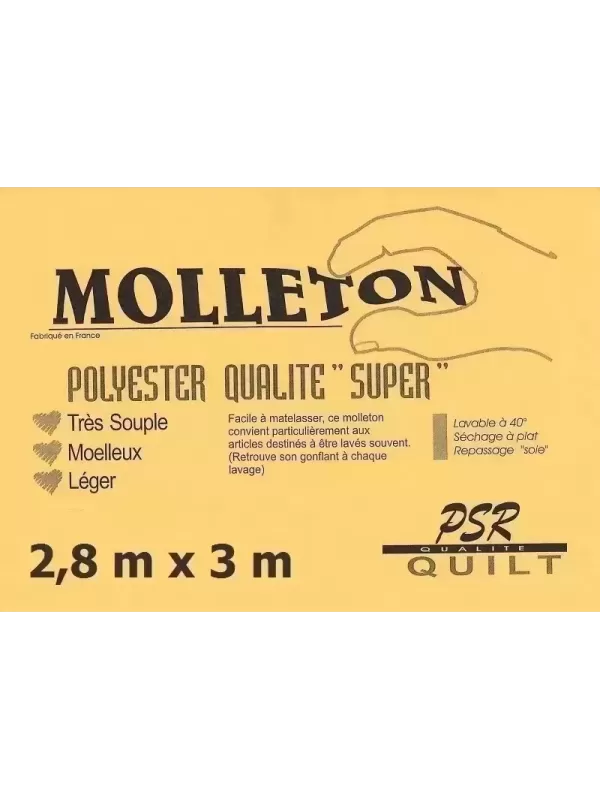 PSR QUILT Molleton polyester QUALITÉ SUPER 2,8m x 3m