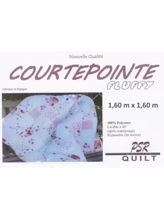 PSR QUILT - Molleton COURTEPOINTE FLUFFY 1,6m x 1,6m