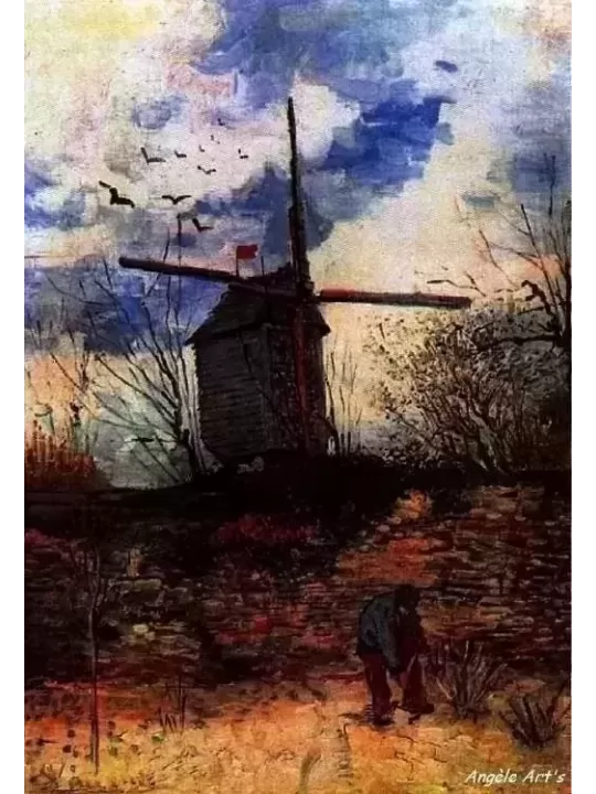 HEAVEN & EARTH DESIGNS - LE MOULIN DE LA GALETTE de Vincent VAN GOGH